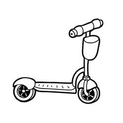 Dibujo para colorear: Patinete (Transporte) #215251 - Dibujos para Colorear e Imprimir Gratis