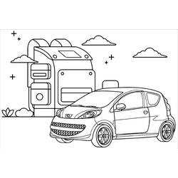 Dibujo para colorear: Peugeot (Transporte) #206121 - Dibujos para Colorear e Imprimir Gratis