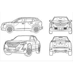 Dibujo para colorear: Peugeot (Transporte) #206122 - Dibujos para Colorear e Imprimir Gratis