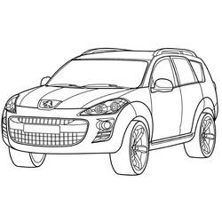 Dibujo para colorear: Peugeot (Transporte) #206124 - Dibujos para Colorear e Imprimir Gratis