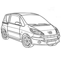 Dibujo para colorear: Peugeot (Transporte) #206126 - Dibujos para Colorear e Imprimir Gratis