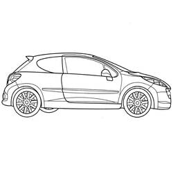Dibujo para colorear: Peugeot (Transporte) #206135 - Dibujos para Colorear e Imprimir Gratis