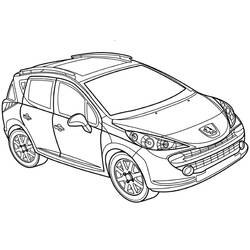 Dibujo para colorear: Peugeot (Transporte) #206136 - Dibujos para Colorear e Imprimir Gratis