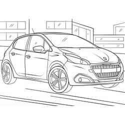 Dibujo para colorear: Peugeot (Transporte) #206137 - Dibujos para Colorear e Imprimir Gratis