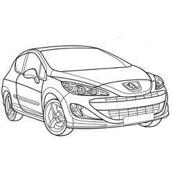 Dibujo para colorear: Peugeot (Transporte) #206143 - Dibujos para Colorear e Imprimir Gratis