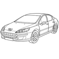Dibujo para colorear: Peugeot (Transporte) #206145 - Dibujos para Colorear e Imprimir Gratis