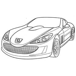 Dibujo para colorear: Peugeot (Transporte) #206147 - Dibujos para Colorear e Imprimir Gratis