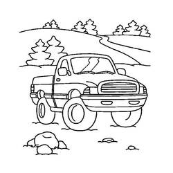 Dibujo para colorear: Pickup (Transporte) #144291 - Dibujos para colorear
