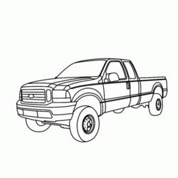 Dibujo para colorear: Pickup (Transporte) #144293 - Dibujos para colorear