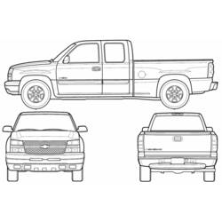 Dibujo para colorear: Pickup (Transporte) #144311 - Dibujos para colorear