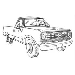 Dibujo para colorear: Pickup (Transporte) #144327 - Dibujos para colorear