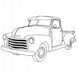 Dibujo para colorear: Pickup (Transporte) #144331 - Dibujos para colorear