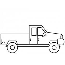 Dibujo para colorear: Pickup (Transporte) #144519 - Dibujos para colorear
