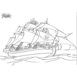Dibujo para colorear: Pirate ship (Transporte) #138241 - Dibujos para colorear
