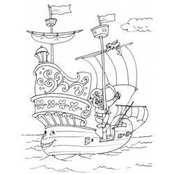 Dibujo para colorear: Pirate ship (Transporte) #138248 - Dibujos para colorear