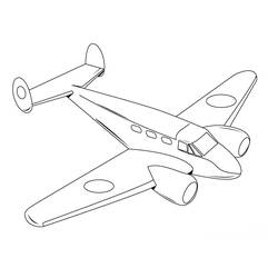 Dibujo para colorear: Plane (Transporte) #134794 - Dibujos para Colorear e Imprimir Gratis