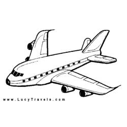Dibujo para colorear: Plane (Transporte) #134822 - Dibujos para Colorear e Imprimir Gratis