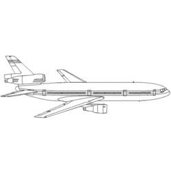 Dibujo para colorear: Plane (Transporte) #134844 - Dibujos para colorear