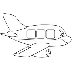 Dibujo para colorear: Plane (Transporte) #134883 - Dibujos para colorear