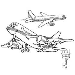 Dibujo para colorear: Plane (Transporte) #134888 - Dibujos para Colorear e Imprimir Gratis