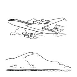 Dibujo para colorear: Plane (Transporte) #134890 - Dibujos para Colorear e Imprimir Gratis