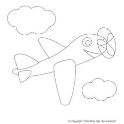 Dibujo para colorear: Plane (Transporte) #134905 - Dibujos para Colorear e Imprimir Gratis