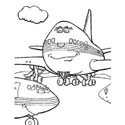 Dibujo para colorear: Plane (Transporte) #134910 - Dibujos para Colorear e Imprimir Gratis