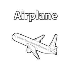 Dibujo para colorear: Plane (Transporte) #134976 - Dibujos para colorear