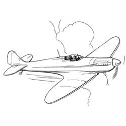 Dibujo para colorear: Plane (Transporte) #134990 - Dibujos para colorear