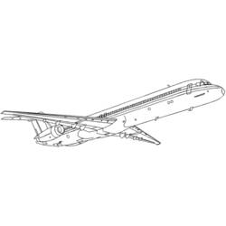 Dibujo para colorear: Plane (Transporte) #135005 - Dibujos para Colorear e Imprimir Gratis