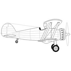 Dibujo para colorear: Plane (Transporte) #135008 - Dibujos para Colorear e Imprimir Gratis