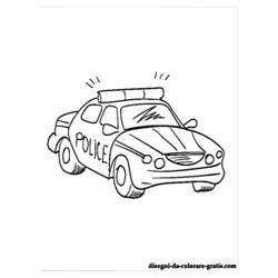 Dibujo para colorear: Police car (Transporte) #142976 - Dibujos para colorear