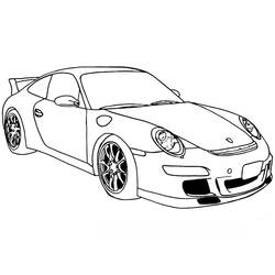 Dibujo para colorear: Porsche (Transporte) #174246 - Dibujos para Colorear e Imprimir Gratis