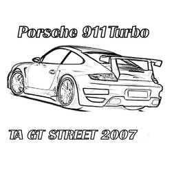 Dibujo para colorear: Porsche (Transporte) #174247 - Dibujos para Colorear e Imprimir Gratis