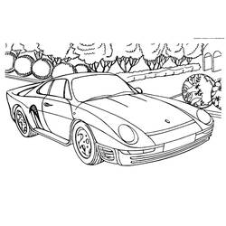 Dibujo para colorear: Porsche (Transporte) #174253 - Dibujos para Colorear e Imprimir Gratis