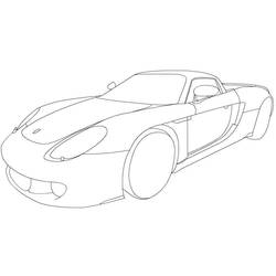 Dibujo para colorear: Porsche (Transporte) #174255 - Dibujos para Colorear e Imprimir Gratis