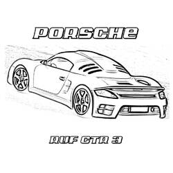 Dibujo para colorear: Porsche (Transporte) #174258 - Dibujos para Colorear e Imprimir Gratis