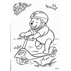 Dibujo para colorear: Push Scooter (Transporte) #139107 - Dibujos para colorear