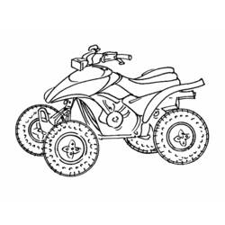 Dibujo para colorear: Quad / ATV (Transporte) #143188 - Dibujos para colorear