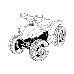 Dibujo para colorear: Quad / ATV (Transporte) #143189 - Dibujos para colorear