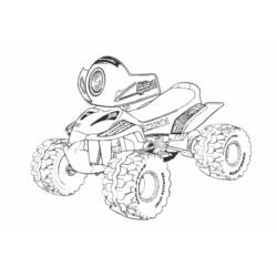 Dibujo para colorear: Quad / ATV (Transporte) #143190 - Dibujos para colorear