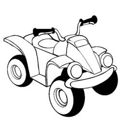 Dibujo para colorear: Quad / ATV (Transporte) #143196 - Dibujos para colorear