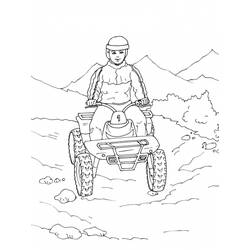 Dibujo para colorear: Quad / ATV (Transporte) #143213 - Dibujos para colorear