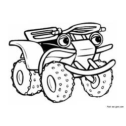 Dibujo para colorear: Quad / ATV (Transporte) #143226 - Dibujos para colorear
