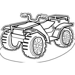 Dibujo para colorear: Quad / ATV (Transporte) #143442 - Dibujos para colorear