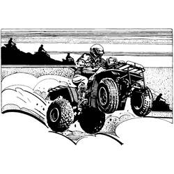 Dibujo para colorear: Quad / ATV (Transporte) #143530 - Dibujos para colorear