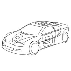 Dibujo para colorear: Race car (Transporte) #138847 - Dibujos para colorear