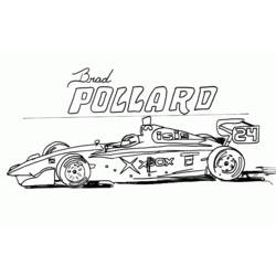 Dibujo para colorear: Race car (Transporte) #138852 - Dibujos para colorear