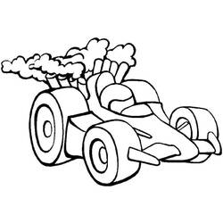 Dibujo para colorear: Race car (Transporte) #138868 - Dibujos para colorear