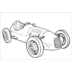 Dibujo para colorear: Race car (Transporte) #138889 - Dibujos para colorear